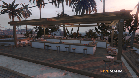 FIVEM Beach Club | Vibrant Coastal MLO | Bar & Hot Tub | Seating Areas | Add-On | Optimized | Fivem Ready | High Quality — image 4