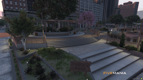 FIVEM Legion V4 | Multi-Purpose City Square MLO | Wedding Venue | Outdoor Amphitheater | Landscaping | Add-On | Optimized | Fivem Ready | High Quality — image 23