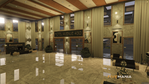 FIVEM Hotel 430 | Luxury Modern Hotel MLO | Interior & Exterior | Lobby & Suites | Kitchen & Living Areas | Add-On | Optimized | Fivem Ready | High Quality — image 7