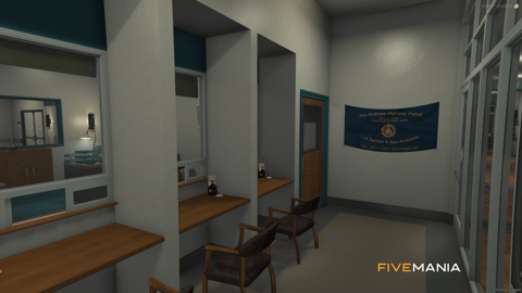 FIVEM Davis Sheriff Station | Detailed Police Station MLO | Interior & Exterior | Shooting Range | Jail Cells | Offices | Add-On | Optimized | Fivem Ready | High Quality — image 10