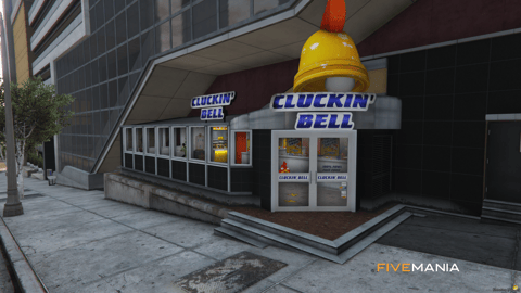 FIVEM Cluckin Bell Rockford Plaza | Fast Food Restaurant MLO | Interior & Exterior | Custom Props | Lore Friendly | Add-On | Optimized | Fivem Ready | High Quality — image 2