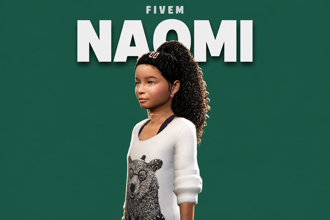 Naomi | Female Teen Ped | Multiple Outfits | Optimized & Fivem Ready [Add-On]