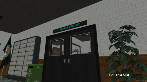 FIVEM Ocean Police Department | Detailed Police Station MLO | Interior & Exterior | Multiple Rooms | Custom Props | Add-On | Optimized | Fivem Ready | High Quality — image 19