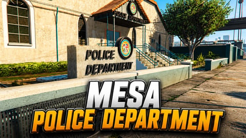 FIVEM Mesa Police Department | Detailed Police Station MLO | Interior & Exterior | Jail Cells | Briefing Room | Armory | Add-On | Optimized | Fivem Ready | High Quality cover