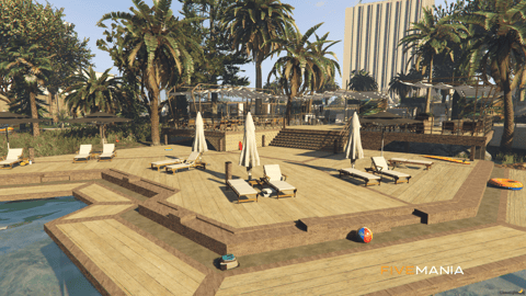FIVEM Grove Street Lake | Multi-Purpose Waterfront MLO | Gym & Office | Outdoor Lounge | Amphitheater & Beach | Add-On | Optimized | Fivem Ready | High Quality — image 7