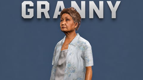 Granny | Female Ped | Multiple Outfits | Optimized & Fivem Ready [Add-On] cover