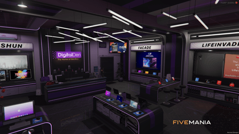 FIVEM Digital Den | Modern Electronics Store MLO | Interior & Exterior | Detailed Displays | Backroom & Storage | Add-On | Optimized | Fivem Ready | High Quality — image 3