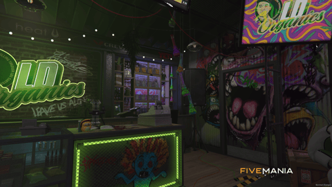 FIVEM Weed Shop | Modern Cannabis Dispensary MLO | Interior & Exterior | Custom Props & Neon Lighting | Add-On | Optimized | Fivem Ready | High Quality — image 11