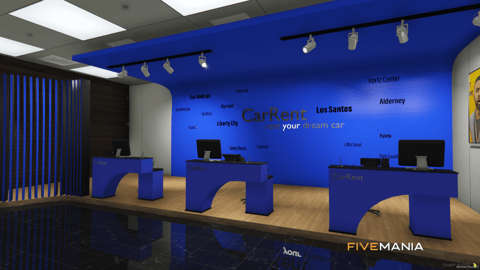 FIVEM Airport Square | Modern Airport Area MLO | Interior & Exterior | Car Rental & Cafe | Add-On | Optimized | Fivem Ready | High Quality — image 12