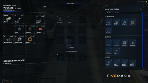 FIVEM Ox Inventory + Ox Lib Redesign | Modern Inventory UI | Crafting System | Store Interface | Hotbar | Add-On | Optimized | Fivem Ready | High Quality, image 11