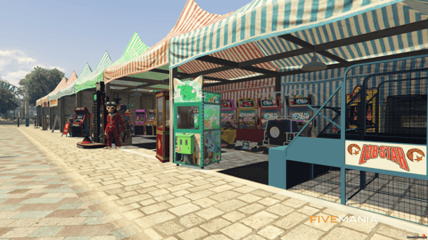 FIVEM Sandy Marketplace | Vibrant Outdoor Marketplace MLO | Multiple Stalls | Unique Props | Custom Map Edit | Add-On | Optimized | Fivem Ready | High Quality — image 4