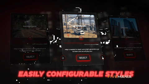FIVEM Multiple Civilian Jobs | Dynamic Civilian Job Script | 25+ Pre-Made Jobs | Progression System | Random Routes | Temporary & Permanent Jobs | Add-On | Optimized | Fivem Ready | High Quality, image 4