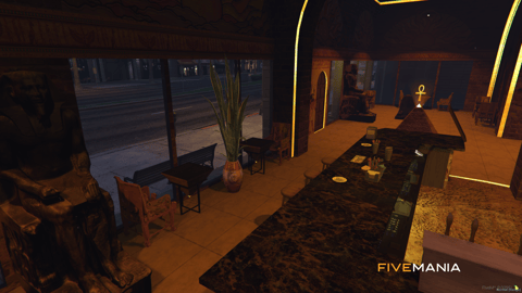 FIVEM Pharaoh Cafe | Egyptian Themed Cafe MLO | Interior & Exterior | Custom Props | Add-On | Optimized | Fivem Ready | High Quality — image 4