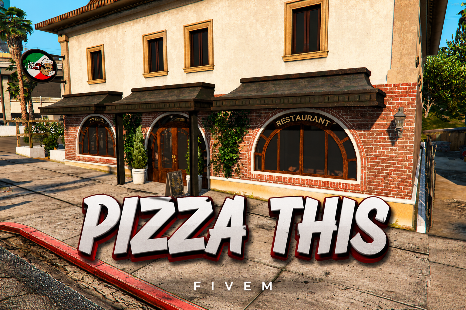 FIVEM Pizza This | Authentic Pizzeria MLO | Interior & Exterior | Basement & Locker Room | Cozy Dining | Add-On | Optimized | Fivem Ready | High Quality