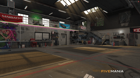 FIVEM Auto Shop Mirror Park | Custom Auto Shop MLO | Interior & Exterior | Reception & Bar | Workshop Area | Add-On | Optimized | Fivem Ready | High Quality — image 6