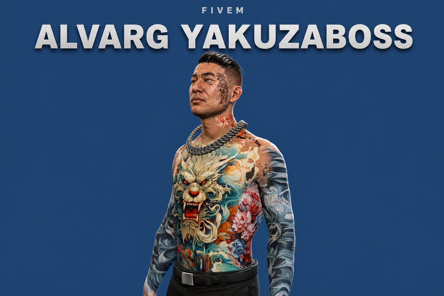 Alvarg Yakuzaboss | Male Ped | Multiple Outfits | Optimized & Fivem Ready [Add-On]