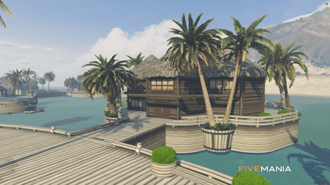 FIVEM Bungalow Village | Tropical Island Village MLO | Multiple Bungalows | Private Pools | Interior & Exterior | Add-On | Optimized | Fivem Ready | High Quality — image 5