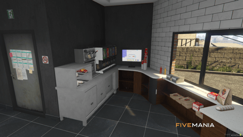 FIVEM Burgershoot Restaurant V2 | Detailed Fast Food MLO | Interior & Exterior | Add-On | Optimized | Fivem Ready | High Quality — image 11