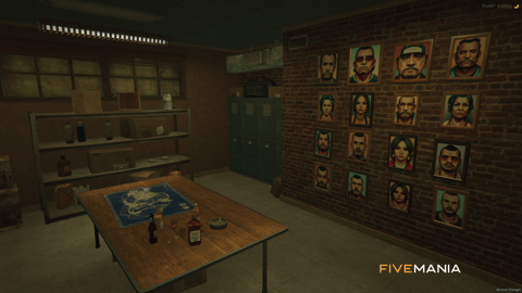 FIVEM Aztecas Hide Out | Custom Gang Hideout MLO | Interior & Exterior | Bar & Billiards | Office Space | Add-On | Optimized | Fivem Ready | High Quality — image 6