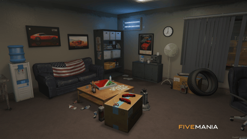 FIVEM Tuner Shop | Custom Mechanic Shop MLO | Interior & Exterior | Bar & Basketball Court | Car Lifts | Add-On | Optimized | Fivem Ready | High Quality — image 17