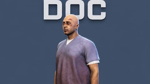 Doc | Male Ped | Multiple Outfits | Optimized & Fivem Ready [Add-On] cover