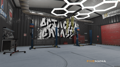FIVEM Octavista Mechanic | Full-Service Garage MLO | Interior & Exterior | Car Wash | Office & Lounge | Vehicle Lifts | Add-On | Optimized | Fivem Ready | High Quality — image 6