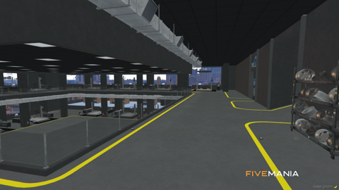 FIVEM Overspeed Mechanic Shop | Premium Mechanic Shop MLO | Interior & Exterior | Rooftop Helipads | Custom Office | Multiple Bays | Add-On | Optimized | Fivem Ready | High Quality — image 13