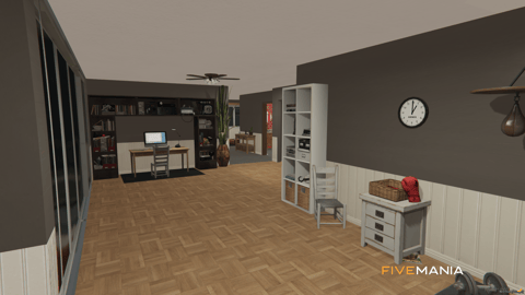 FIVEM Bloods Hood | Custom Gang Territory MLO | Interior & Exterior | Custom Graffiti | Underground Garage | Add-On | Optimized | Fivem Ready | High Quality — image 26