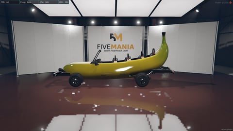 FIVEM Banana Car | Unique Novelty Vehicle [Unbadged] Add-On | Open-Top Design | Working Lights | Optimized | Fivem Ready | High Quality, image 7