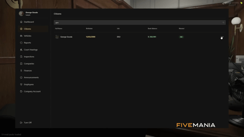 FIVEM Doj Job & Mdt System | Comprehensive Justice System | Job Management | MDT Interface | Locker & Wardrobe Systems | Reports | Add-On | Optimized | Fivem Ready | High Quality, image 8