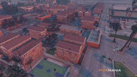 FIVEM Vespucci Hood | Custom Neighborhood Map Edit | Basketball Court & Residential Area | Add-On | Optimized | Fivem Ready | High Quality — image 3