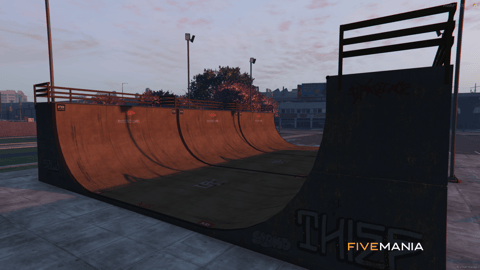 FIVEM Skateboard Park | Dynamic Skate Park MLO | Ramps & Rails | Half-Pipe | Add-On | Optimized | Fivem Ready | High Quality — image 5