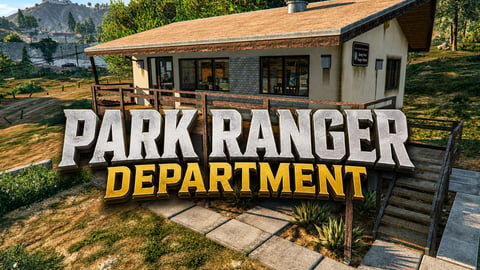 FIVEM Park Ranger Department | Functional Ranger Station MLO | Interior & Exterior | Offices & Jail Cells | Add-On | Optimized | Fivem Ready | High Quality cover