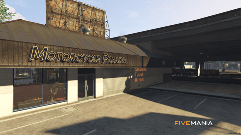 FIVEM Motorcycle Paradise | Motorcycle Dealership & Garage MLO | Interior & Exterior | Showroom & Workshop | Add-On | Optimized | Fivem Ready | High Quality — image 3