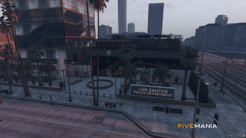 FIVEM Mission Row Police Department V3 | Comprehensive Police Station MLO | Interior & Exterior | Helipad | Multiple Offices | Add-On | Optimized | Fivem Ready | High Quality — image 3