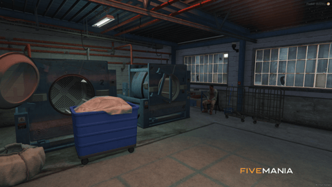 FIVEM Laundry Superlab Los Santos | Industrial Laundry MLO | Interior & Exterior | Working Machines | Storage Areas | Add-On | Optimized | Fivem Ready | High Quality — image 15