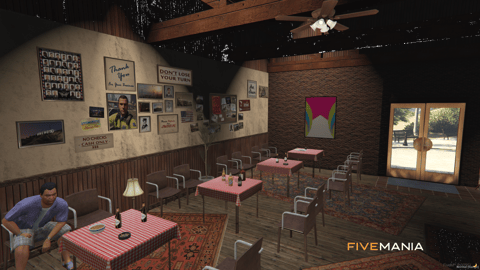 FIVEM Rusty Cup | Rustic Restaurant MLO | Interior & Exterior | Outdoor Seating | Add-On | Optimized | Fivem Ready | High Quality — image 6