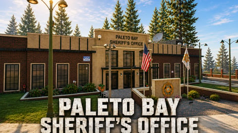 FIVEM Paleto Sherif | Detailed Sheriff's Office MLO | Interior & Exterior | Meeting Rooms | Jail Cells | Reception Area | Add-On | Optimized | Fivem Ready | High Quality cover