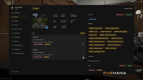 FIVEM Doj Job & Mdt System | Comprehensive Justice System | Job Management | MDT Interface | Locker & Wardrobe Systems | Reports | Add-On | Optimized | Fivem Ready | High Quality, image 12