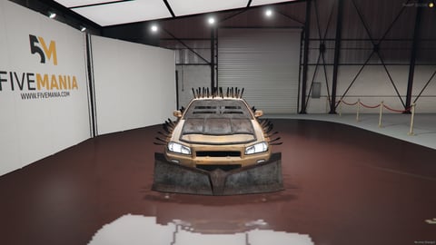 FIVEM Ant | Post-Apocalyptic Battle Car [Unbadged] Add-On | Spikes & Armor | Custom Front Plow | Roll Cage | Working Lights | Optimized | Fivem Ready | High Quality, image 4