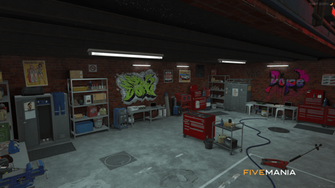 FIVEM Bennys | Iconic Mechanic Shop MLO | Interior & Exterior | Paint Booth | Lounge Area | Custom Props | Add-On | Optimized | Fivem Ready | High Quality — image 8