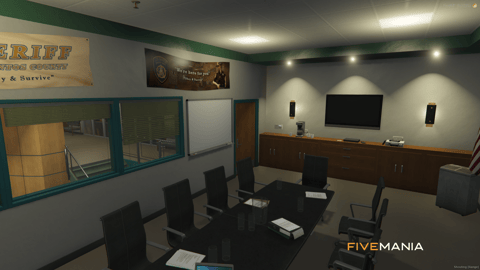 FIVEM Davis Sheriff Station | Detailed Police Station MLO | Interior & Exterior | Shooting Range | Jail Cells | Offices | Add-On | Optimized | Fivem Ready | High Quality — image 22
