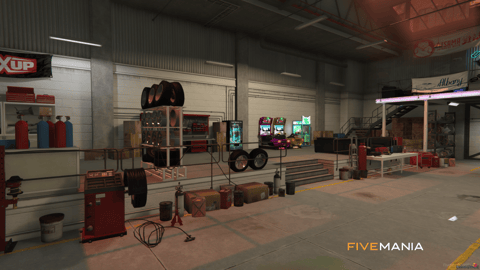 FIVEM Tuner Shop | Custom Mechanic & Tuning MLO | Interior & Exterior | Reception Area | Bar Area | Garage Bays | Add-On | Optimized | Fivem Ready | High Quality — image 3