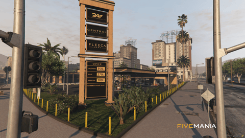 FIVEM Legion Square V3 | Revitalized City Hub Map Edit | Bank MLO | Gas Station | Outdoor Seating | Helipad | Add-On | Optimized | Fivem Ready | High Quality — image 25