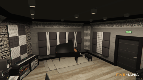 FIVEM Ballasstudio | Multi-Floor Music Studio & Bar MLO | Interior & Exterior | Recording Booth | Bar & Lounge | Instruments & Equipment | Add-On | Optimized | Fivem Ready | High Quality — image 15