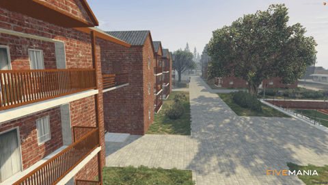FIVEM Paleto Bay Hood | Residential Area Map Edit | Basketball Court | Custom Buildings | Paved Walkways | Add-On | Optimized | Fivem Ready | High Quality — image 8