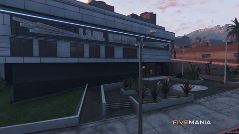 FIVEM Vinewood Police Department | Detailed Police Station MLO | Interior & Exterior | Offices & Jail Cells | Parking Garage | Add-On | Optimized | Fivem Ready | High Quality — image 3