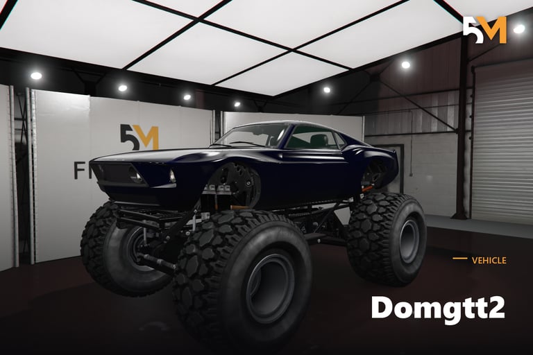 FIVEM Domgtt2, Classic Muscle Monster Truck [Unbadged] Add-On