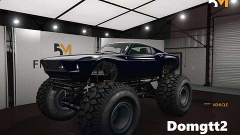 FIVEM Domgtt2 | Classic Muscle Monster Truck [Unbadged] Add-On | High Suspension | Off-Road Tires | Custom Chassis | Add-On | Optimized | Fivem Ready | High Quality cover