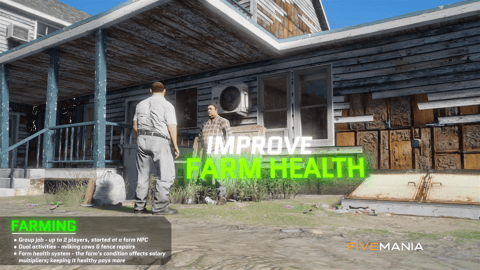 FIVEM Farming Job Script | Immersive Roleplay Activity | Group Job | Milking & Fence Repairs | Farm Health System | Open World Farming | Crop Growth | Add-On | Optimized | Fivem Ready | High Quality, image 3